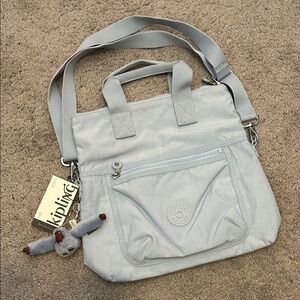 NWT $109 Kipling Eleva Convertible Crossbody Tote Bag in Bayside Blue